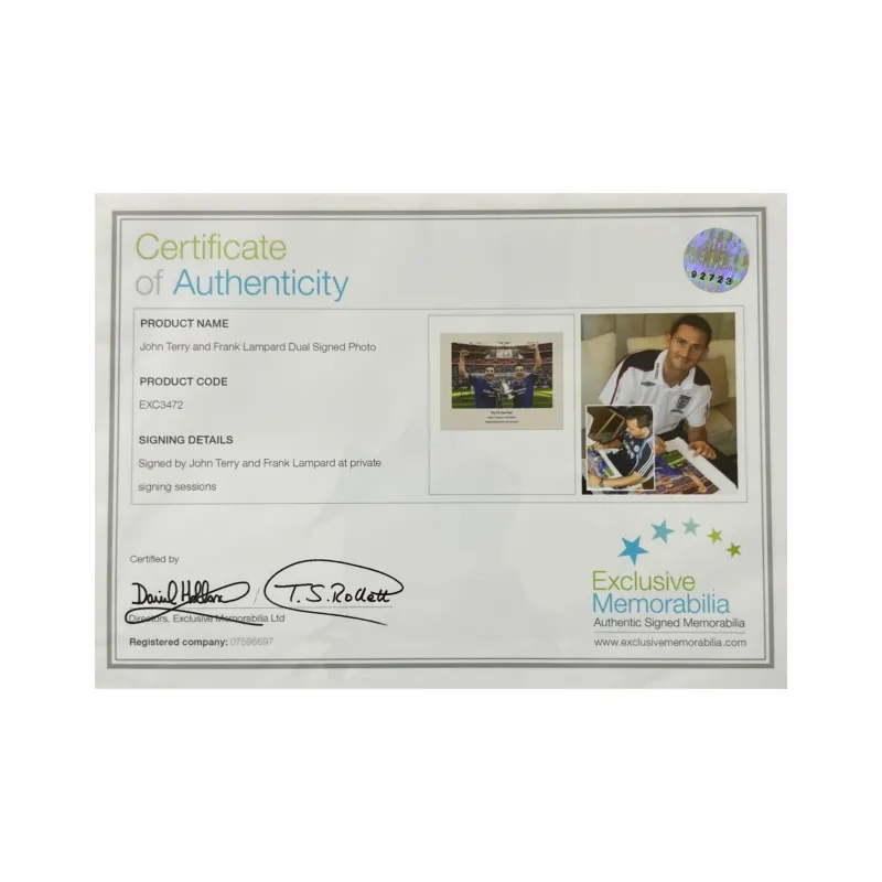 EM Chelsea Photo Includes Certification Certificate, With Photo Frame, Outer Frame Size 53.8x43.5cm Men's-3