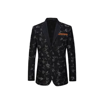 DAVID NAMAN Business Suits Men Dark Brown