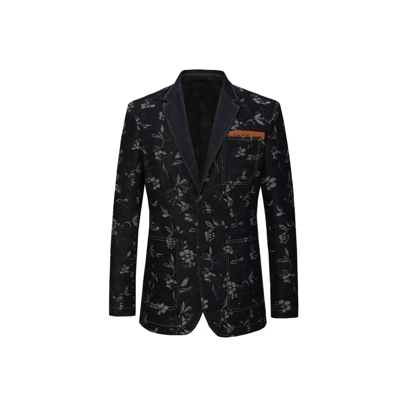 DAVID NAMAN Business Suits Men Dark Brown-0