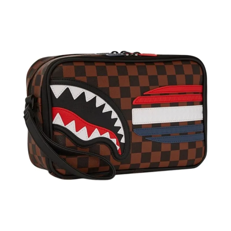 SPRAYGROUND PVC Makeup Bag Men's Brown-1