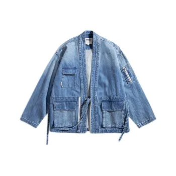 Prth Promethean Denim Jackets Unisex Light Blue