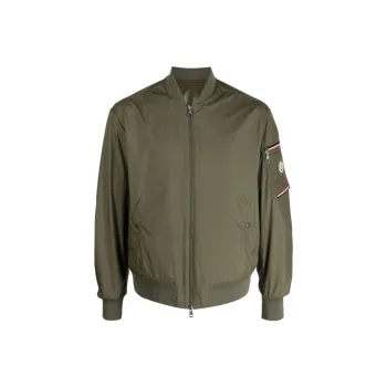 Moncler Logo-patch Zip-up Bomber Jacket
