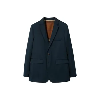 Burberry Notched Collar Tailored Blazer