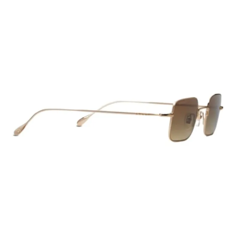 GUCCI Metal Square Sunglasses Men's Gold-1