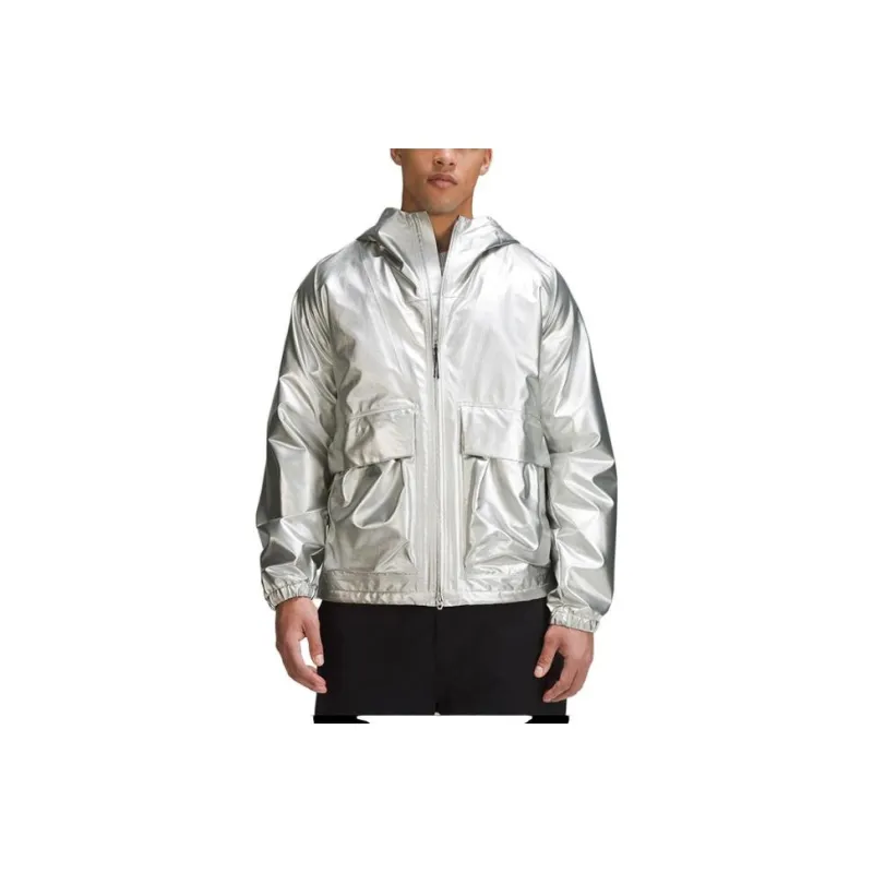 Lululemon Lab Series Jackets Men Silver-0