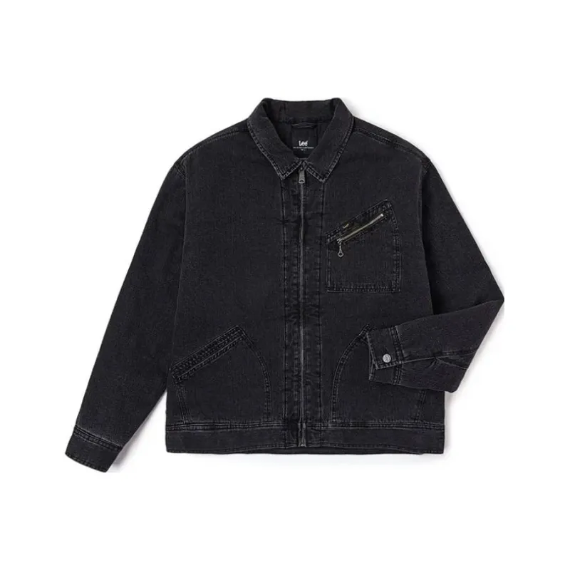 Lee Denim Jackets Men Black-0