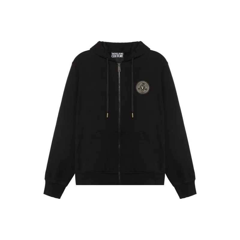 VERSACE JEANS COUTURE Logo print Cotton Hoodie-0