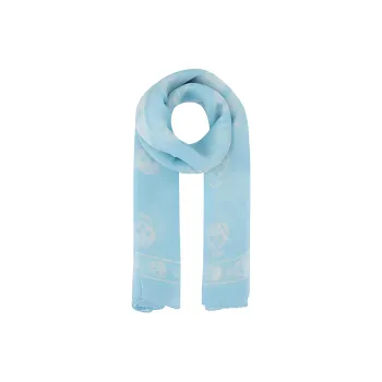 Alexander McQueen Silk Scarves Women's Blue