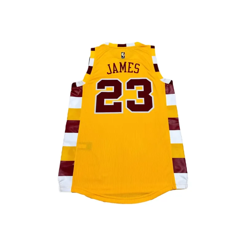 Adidas x NBA James Cavaliers Basketball Jersey Unisex Yellow-1