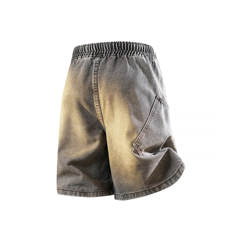 Supremo Cat Denim Shorts Unisex-1
