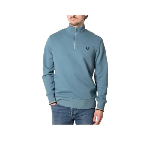 FRED PERRY Sweatshirt Men's Gray Blue