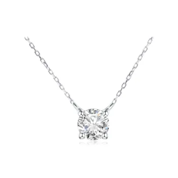 COPI S999 Fine Silver/Synthetic Cubic Zirconia Necklaces Unisex