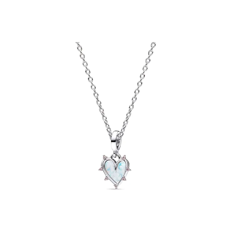 Pandora Cubic Zirconia Necklaces Women's Silver-1