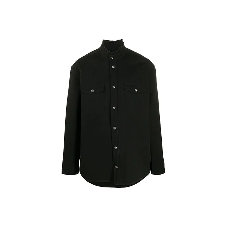 BALMAIN Denim Jackets Men Black-0