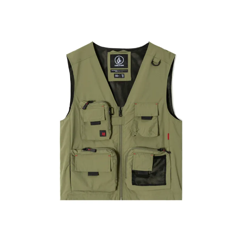 VOLCOM Vests Unisex Olive Green-0