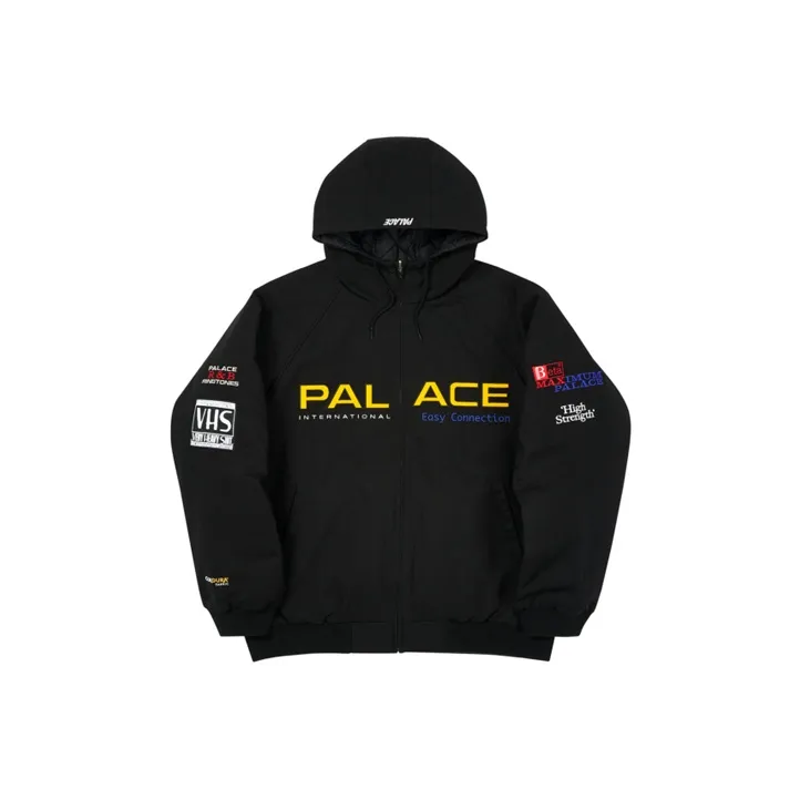 PALACE Puffer Jackets Unisex Black-0