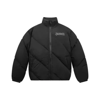 404MOB GANG Down Jacket Unisex Black