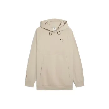PUMA PUMATECH DELTAKNIT Relaxed Hoodie Men Sweatshirt Men's Light Brown