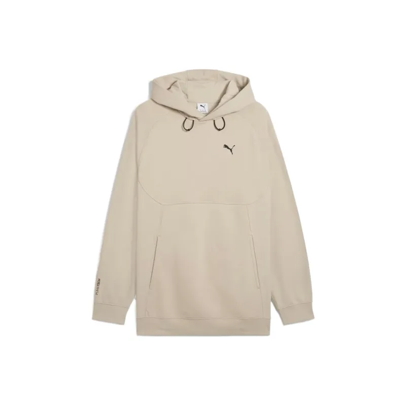 PUMA PUMATECH DELTAKNIT Relaxed Hoodie Men Sweatshirt Men's Light Brown-0