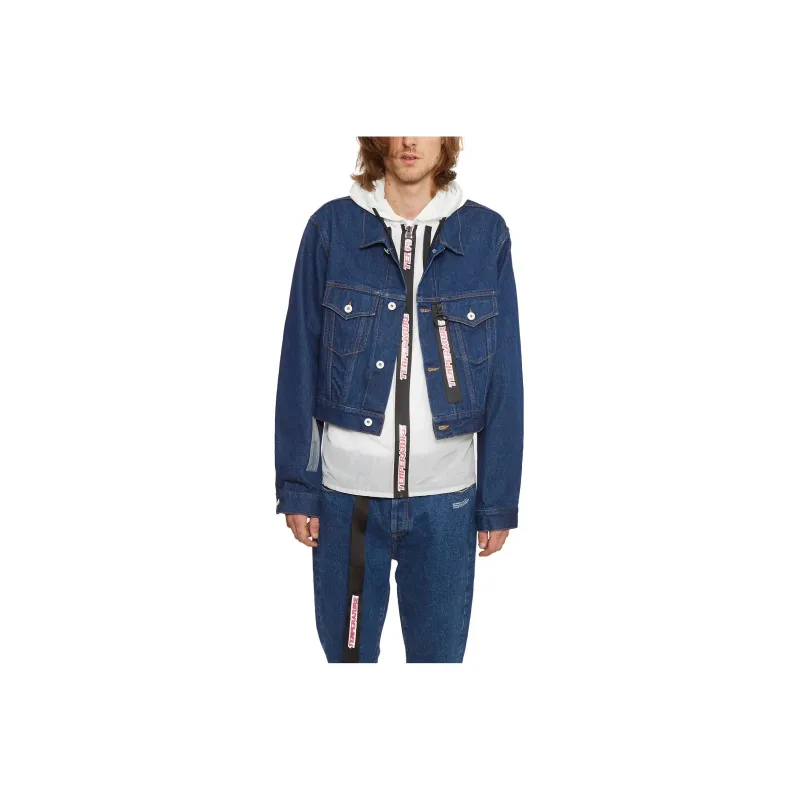 OFF WHITE Panelled Denim Jacket-0