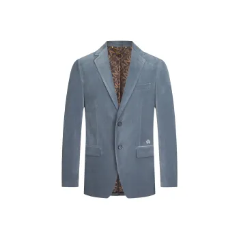MANGANO Business Suits Men Gray Blue