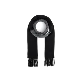 BALLY Fringed Stripe Detail Scarf