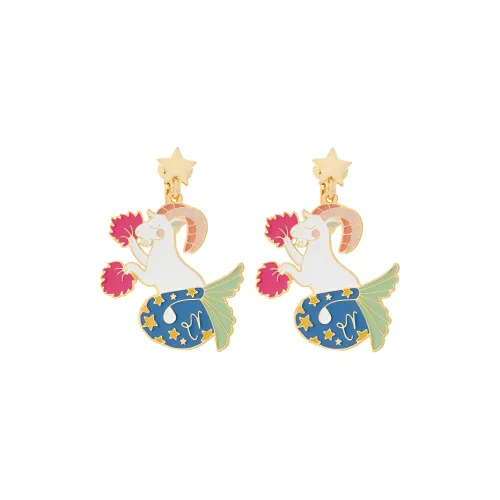 LES NEREIDES Gold Plated Clip On Earrings Women's Multicolor