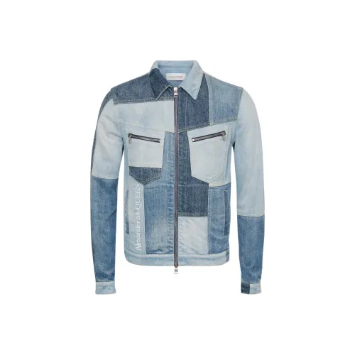 Alexander 32-33p FW22 Denim Jacket Men's Light Blue