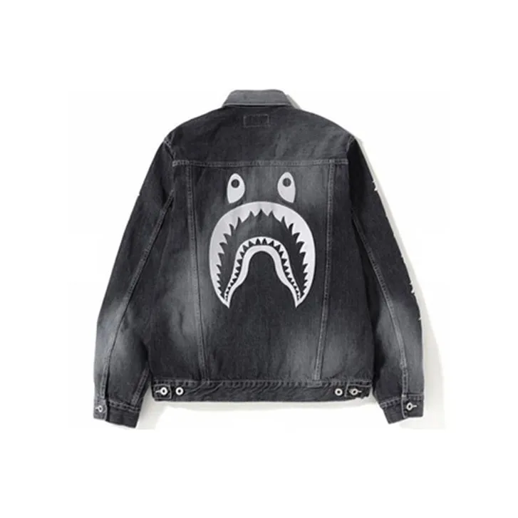 Bape Shark Denim Jacket-0