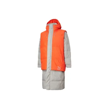 PUMA PADDED VEST Down Jackets Men Lime Gray