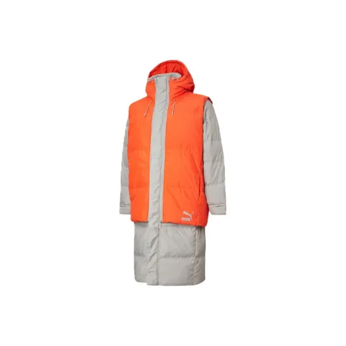 PUMA PADDED VEST Down Jackets Men Lime Gray