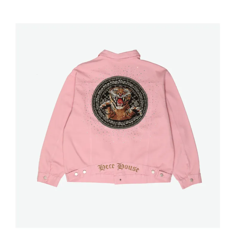 TCH Denim Jackets Unisex Pink-0