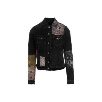 AMIRI Denim Jackets Men Black
