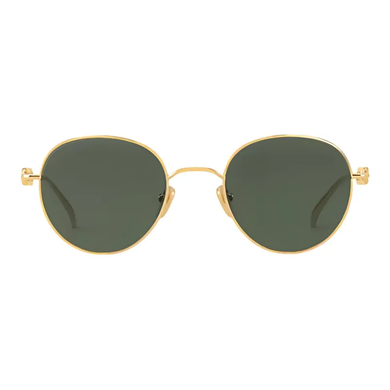 LOUIS VUITTON Round Sunglasses Women's Gold-1