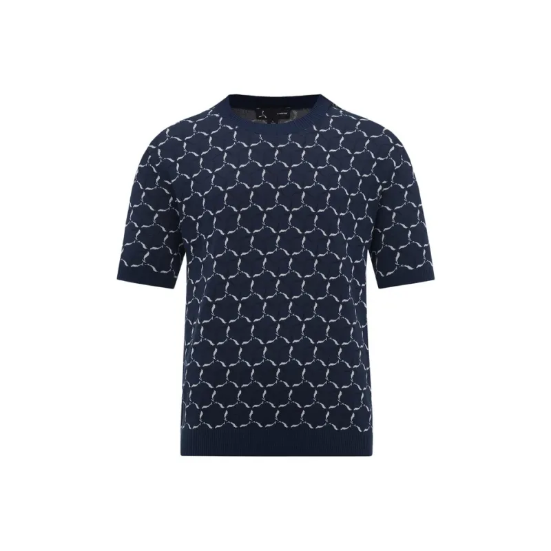 LI NING 1990 Commuter Series T Shirt Men's Dark Simple Blue-0