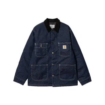 Carhartt WIP FW23 Tannin Series Denim Jackets Men Washed Dark Blue