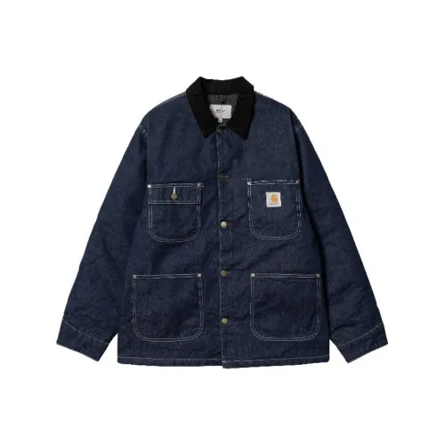 Carhartt WIP FW23 Tannin Series Denim Jackets Men Washed Dark Blue