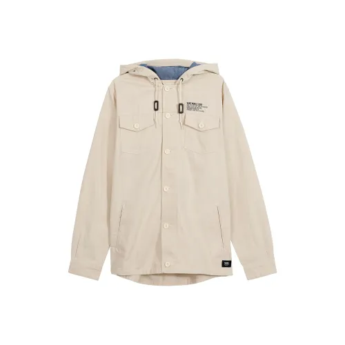 goggle-detail cotton hoodie