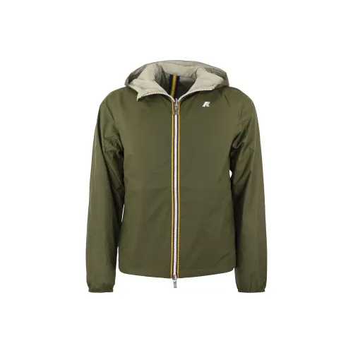 K WAY Jackets Coats Men's Green