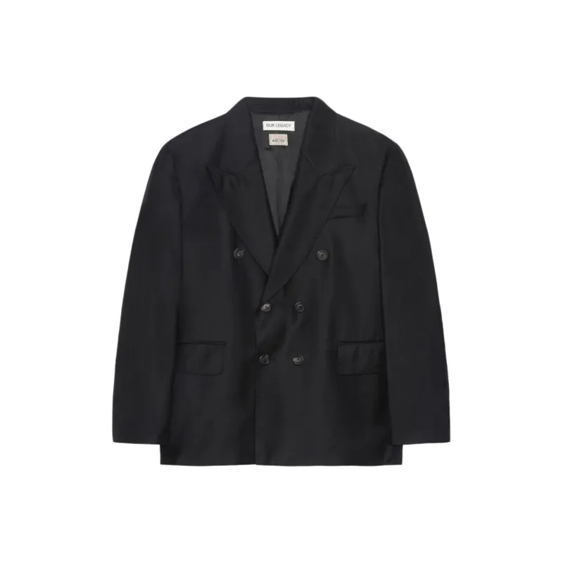 Stussy X Our Legacy Work Shop Unconstructed Double Breasted Blazer-0