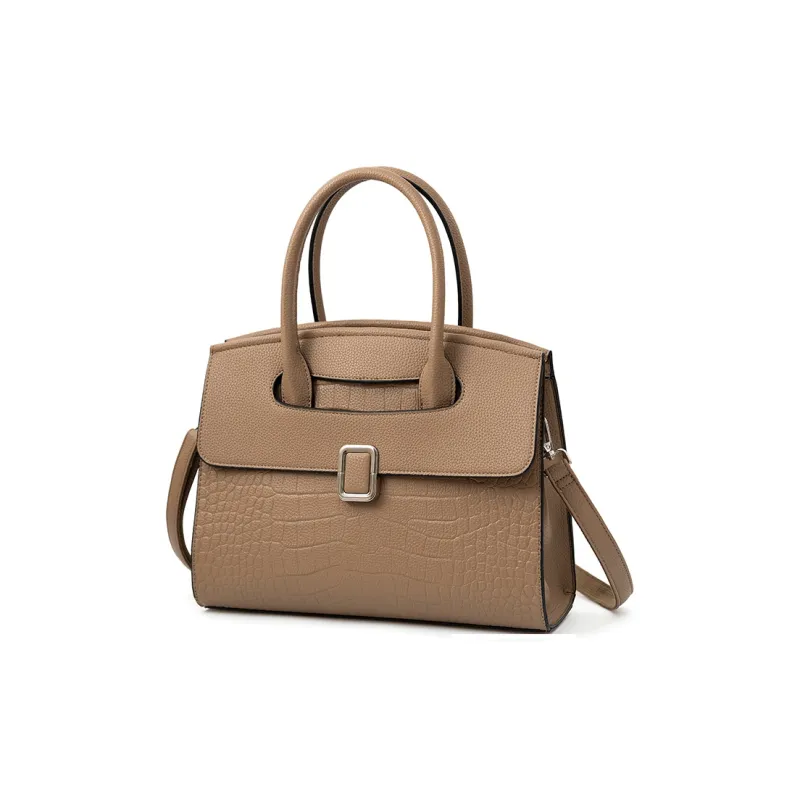 Vigno Synthetic Leather Handbag Regular Women's Elephant Gray-2