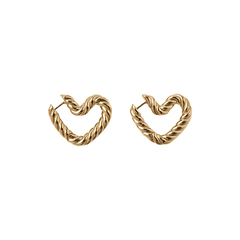 Burberry Brass Gold plated Earrings Unisex Gold-1