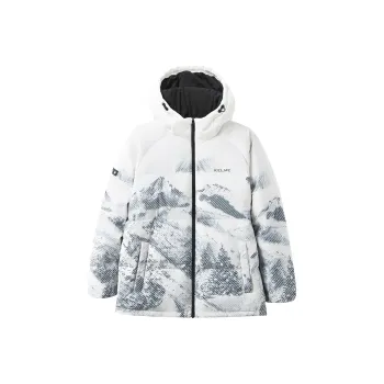 KELME Cropped Down Jackets Unisex Ivory White