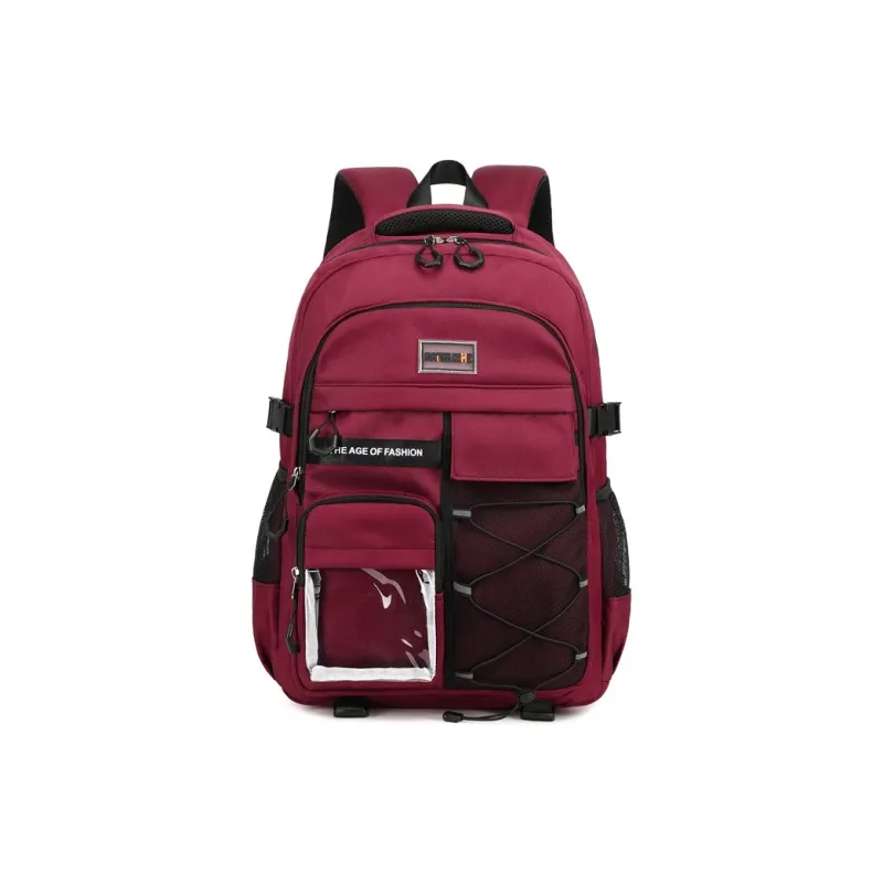 Alcohol Dragon Polyester Backpack Unisex Multicolor-6