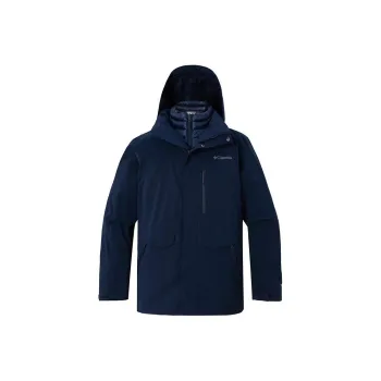 Columbia Waterproof And Windproof To Keep Warm Windbreaker Jacket Men's Dark Blue