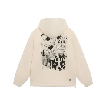 LiNing Sports Trend Series Jackets Coats Men's Swan White
