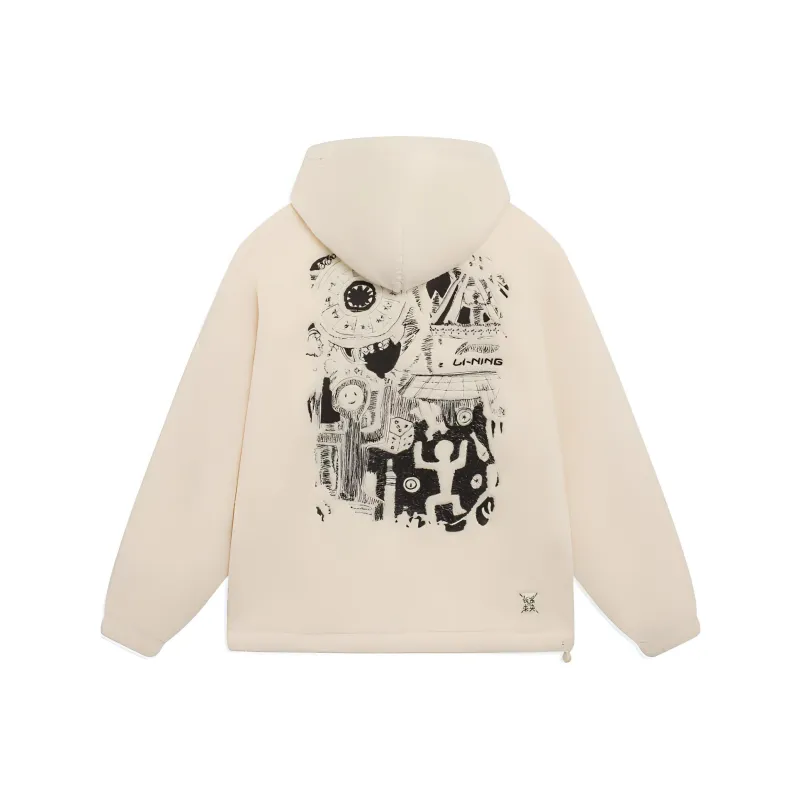 LiNing Sports Trend Series Jackets Coats Men's Swan White-0