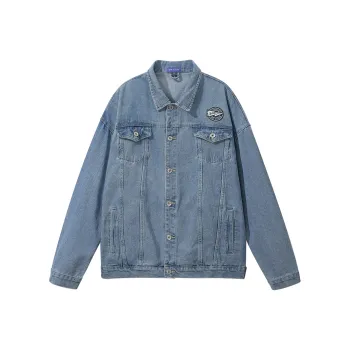 Unite Life HOODS Denim Jacket Unisex Blue