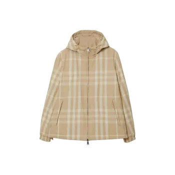 Burberry Checked Hooded Reversible Jacket