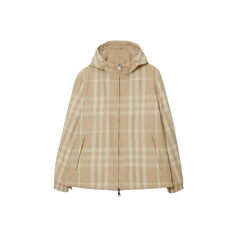 Burberry Vintage check Pattern Hooded Jacket-0